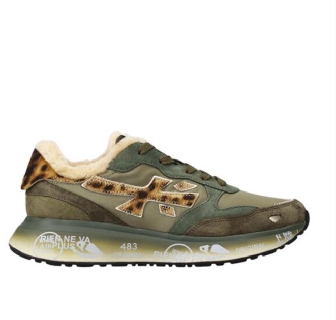 Zapatillas Premiata Lauryn verde pelo